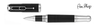 Mont Blanc Writers Limited Edition 2020 Black Precious Resin / Platinum Plated Rollerballs